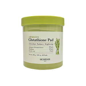 [SKINFOOD ASPARAGUS GLUTATHIONE PAD]Korean Beauty Korean <b>skin</b> care Korean Cosmetics Cruelty-Free <b>Toner</b> Pads Brightening Radiant - Product Image 1