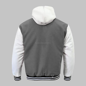 Chaqueta universitaria de lana de algodón personalizada de alta calidad con cuello levantado prendas recubiertas transpirables para invierno - Product Image 2