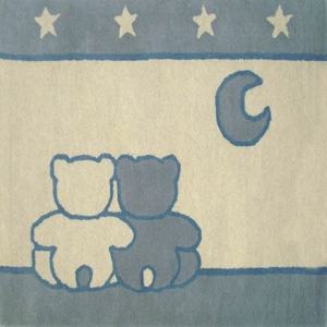 Alfombra de lana copetuda a mano para bebé - Product Image 3