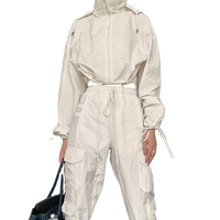 Ensemble deux pièces coupe-vent pour femme de haute qualité, imperméable, respirant, léger, vêtements de sport décontractés, longueur au-dessus du genou