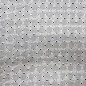 ผ้าฝ้ายแท้ Hakoba ลายฉลุ 75 GSM กว้าง 44 นิ้ว ลายดอกไม้ปักตาไก่สุดหรู สำหรับชุดฤดูร้อนและเดรส ยาว 20 เมตร - Product Image 1