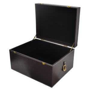 Multipurpose Use Gift Packaging Box Handmade 100% Genuine Leather Box Antique Horse Bit Handle Hot Sell Storage Boxes & <b>Bins</b> - Product Image 3