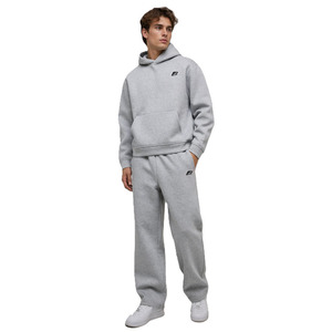 Conjuntos de Sudadera con Capucha y Pantalones de Felpa de Color Sólido, Estilo Minimalista, Oversize, Ropa Deportiva Urbana, Proveedor de Marca Privada - Product Image 2