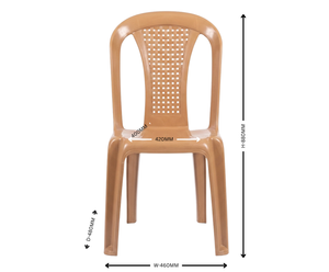 Modern Armless <b>Stackable</b> Plastic <b>Dining</b> Living Room <b>Chair</b> Slat Back Design Polyester Liner Outdoor Hospital Use - Product Image 3