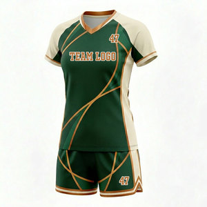 Personalized Unisex Volleyball Uniform 100% Polyester <b>Material</b> Short Breathable Moisture Wicking Hot Selling Product New Latest - Product Image 1