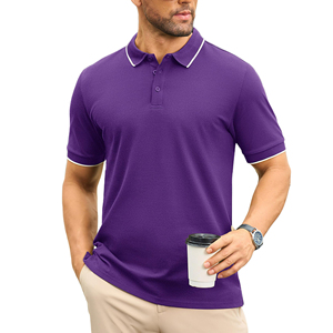 Polo ToTop 100 % coton de haute qualité, grandes tailles pour hommes, prix de gros, anti-rétrécissement - Product Image 1