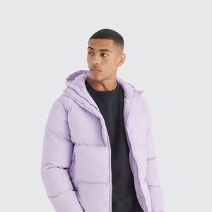 Vente d'usine OEM – Vestes pour hommes personnalisées, tendance, unies, style streetwear, imperméables, coupe-vent, avec poches frontales et logo - Product Image 2