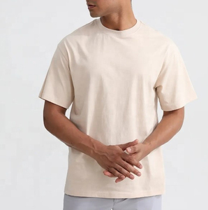 เสื้อยืดสตรีทแวร์ผู้ชายทรงโอเวอร์ไซส์ ผ้าคอตตอนหนา 100% ทรงไหล่ตก ไซส์พลัส เสื้อยืดโอเวอร์ไซส์เนื้อหนัก มีสินค้าพร้อมส่ง - Product Image 4