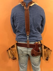 Multifunctional Leather <b>Tool</b> Belt With Pockets And Holster For <b>Carpenter</b> Electrician Workwear <b>Carpenter</b> Electrician Work - Product Image 4