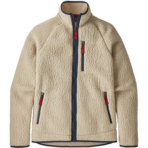 Veste polaire Sherpa à fermeture éclair intégrale pour homme adulte, marron, à manches longues, patchwork, avec logo personnalisé, vente en gros, vêtements de mode pour homme - Product Image 5
