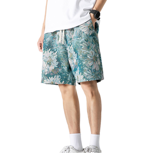 Shorts de bain imprimés de haute qualité, vente en gros directe d'usine, pour hommes et femmes, respirants, séchage rapide, taille élastique, polyester/coton - Product Image 1