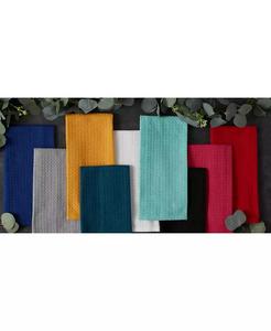 ชุดผ้าเช็ดจานผ้าฝ้าย18X26 "สีเทา6ชิ้น | การออกแบบนำเข้า - Product Image 1