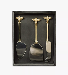 Brass <b>Cheese</b> <b>Set</b> At Affordable Price Solid Handmade Brass <b>Cheese</b> Knife & Dessert Knife <b>Set</b> Luxury Flatware <b>Set</b> - Product Image 1