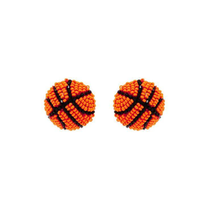 Pendientes deportivos con cuentas - Pendientes de béisbol y sóftbol con cuentas, pendientes llamativos de béisbol con cuentas de semillas - Product Image 3