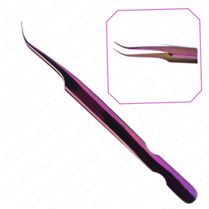Pince à épiler pour extensions de cils en gros, personnalisable, à pointe fine, en acier inoxydable, kit d'outils de beauté de précision pour cils - Product Image 2