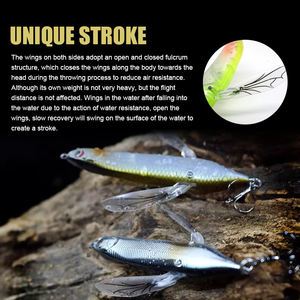 Señuelo de Pesca Popper de Agua Salada de 68 mm y 80 mm, 10 Colores, Señuelo Artificial Duro de ABS, Señuelo Flotante para Pesca de Pampo <span class=keywords><strong>Dorado</strong></span> - Product Image 4