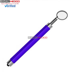 Premium Quality Dental Mouth <b>Mirror</b> with <b>LED</b> Light Blue Color Handle Oral Examination Instrument German Stainless Steel - Product Image 4