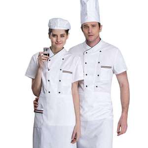 Executive Chef Cotton <b>Work</b> Uniform Breathable Windproof <b>Waterproof</b> Quick-Dry Anti-Bacterial Anti-Wrinkle Unisex Restaurant - Product Image 1