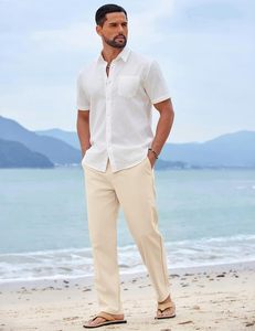 Men Soft Cotton Lightweight Eco-Friendly Lounge Pants Breathable Knit Pajama <b>Trousers</b> <b>Elastic</b> Drawstring <b>Waist</b> Comfortable - Product Image 5