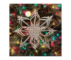 Nuevo diseño 2025 Copo de nieve de bambú hecho a mano más barato Copo de nieve de bambú hecho a mano de Vietnam, decoración navideña elegante - Product Image 6