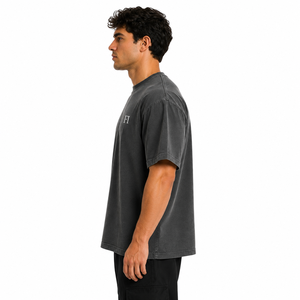 Camisetas de Hombre al por Mayor, 100% Algodón, Personalizadas, Cuello Redondo, Hombros Caídos, Estilo Oversize, con Impresión de Logotipo Personalizado, Proveedor de EE. UU. - Product Image 2