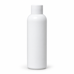 Bouteille ronde en HDPE de 200 ml avec bouchon à vis |   Contenant d'emballage cosmétique pour soins de la peau, soins capillaires, lotion, shampoing et produits de soins personnels - Product Image 1