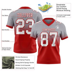 Jersey de Fútbol Americano Premium, Mezcla de Spandex, Transferencia Térmica, Nombre del Equipo Personalizado, Fabricante, Rendimiento Atlético Transpirable - Product Image 2