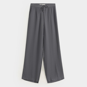 กางเกงจ็อกเกอร์ผู้หญิง ทรงตรง ระบายอากาศได้ดี เป็นมิตรกับสิ่งแวดล้อม ผ้าฝ้าย 100% สวมใส่สบาย ดีไซน์ OEM กางเกงผู้หญิง - Product Image 4