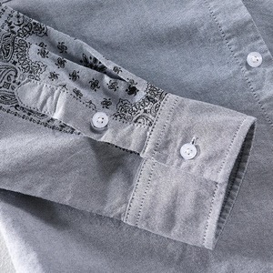 Camisas de satén de manga corta informales para hombre, vaquero con botones, tejido de punto transpirable liso de gran tamaño, personalizable - Product Image 4