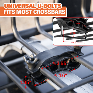 Porte-bagages de toit en acier robuste pour SUV, capacité 200 lbs, adaptable universellement aux SUV, camions et voitures |   Porte-bagages de toit de voiture GAPCGC003 - Product Image 4