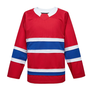 New Premium Quality Factory Price Custom Made Team Professional Breathable Solid Short Ice Hockey Jersey Polyester Quick Dry - Product Image 1