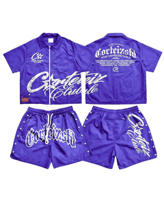 Conjunto de 2 Piezas de Ropa Urbana de Verano para Hombre, Estampado, Transpirable, 100% Algodón, Camiseta Holgada y Pantalones Cortos, Estilo Hip Hop - Product Image 5