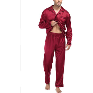 Crew Neck Men Night <b>Suit</b> Short Sleeve Shorts Set Drawstring Waist Soft Breathable Lightweight Summer Sleepwear - Product Image 2