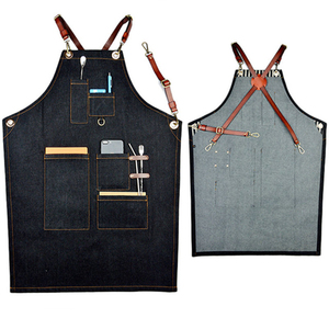 Tablier de Barbier en Cuir Durable et Imperméable, Réglable, pour Salon de Coiffure - Product Image 1