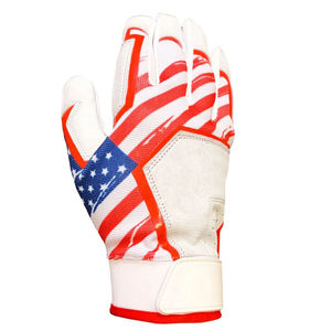 Youth Baseball Batting Gloves <b>Small</b> Size Professional Batting Gear Sheepskin Leather Grip Sports Gloves Wholesale Custom Logo - Product Image 2