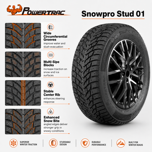 Neumáticos Radiales de Invierno POWERTRAC SNOWPRO - 155/70R13-185/55R15 Ancho 13-15" Tamaños de Rin <span class=keywords><strong>para</strong></span> Reemplazo/Reparación - Product Image 6