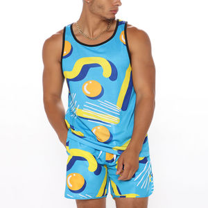 Ensemble d'été pour homme 100% coton, t-shirt et short assortis, ensembles de shorts de sport en coton pour homme, t-shirt et short pour homme - Product Image 4