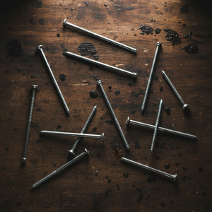 Tornillos parciales de cabeza ranurada de acero al carbono con doble extremo zincado, grado industrial PDC, pulgadas/métricos, para madera, Clase 4.8 6.8 - Product Image 4