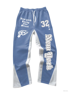 Pantalones Deportivos para Hombre New York Lucky Star Street, Talla 32, Cintura Elástica con Cordón, Franja Lateral, Transpirables, Tejidos, Estilo Otoñal - Product Image 4