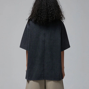 Custom Women's Men's Acid Wash <b>T</b> Shirt 100% Cotton Oversized Plus Size Graphic <b>T</b> Shirts Print Logo Vintage <b>T</b> Shirt for - Product Image 3