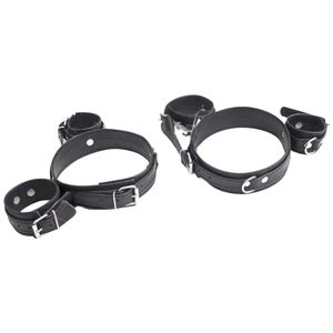 Adjustable Leather Wrist Cuffs with Quick Release Buckles - Product Image 6