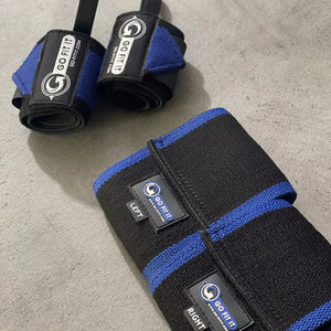 Ensemble de bandages de poignet et de manchons de compression pour la gym, en néoprène, élastique, réglable, antidérapant, léger - Product Image 1