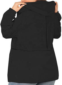Chaqueta Impermeable y Cortavientos de Talla Grande para Mujer, con Capucha, Diseño Personalizado en Dos Tonos, Varios Colores - Product Image 6