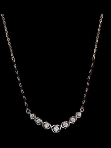 Collar de Oro Sólido de 18K para Mujer de LILABA ENTERPRISE con Moissanita Cultivada en Laboratorio, Corte Brillante Redondo, Color Fantasía - Product Image 4