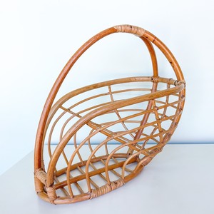 Porta revistas de ratán, precio de fabricante, soporte para periódicos de caña natural, contenedores para folletos y libros - Product Image 5