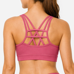 Sujetador Deportivo Sin Costuras para Mujer, Tejido Elástico Transpirable, Ropa de Yoga y Fitness con Relleno Extraíble - Product Image 2