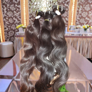 Tissage en lot de cheveux indiens Remy 5 pièces, cheveux vierges lisses, promotion, vente en gros - Product Image 6