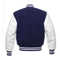 Veste d'hiver pour homme de haute qualité, design varsity surdimensionné, corps en polyester/coton, broderie sur le devant, manches en spandex
