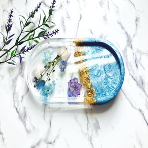 Plateau en résine professionnel personnalisé avec logo pour cadeaux d'entreprise et événements, plateau de service en gros, utilisation artistique artisanale - Product Image 1