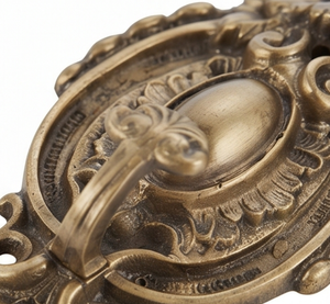 Antique Brass Wall <b>Hook</b> <b>With</b> Floral Design Handmade Metal Decorative Door Hanger Single <b>Hook</b> Ornate Style Wall Accent - Product Image 3
